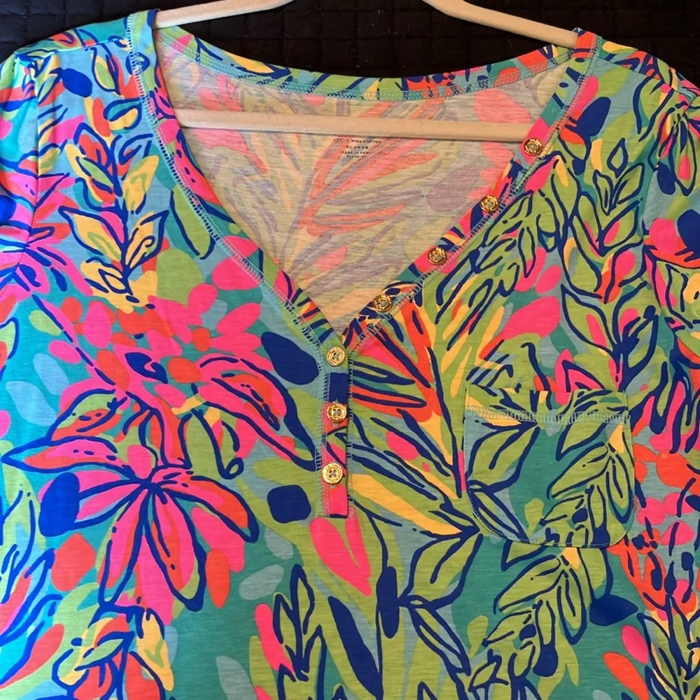 Lilly Pulitzer Multicolor Tropical Dress - Picture 4 of 4